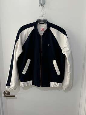 Lacoste L!VE Colorblock Bomber Jacket with Croc Logo